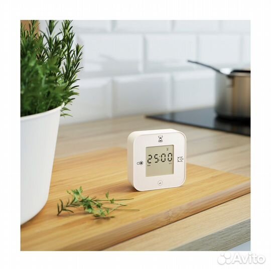Часы с термометром икеа клоккис, белый