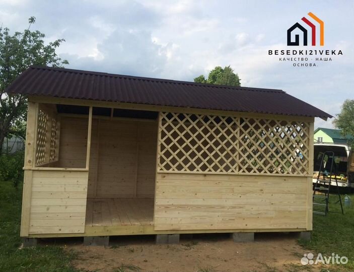 Беседка 4х4. Монтаж за 1 день