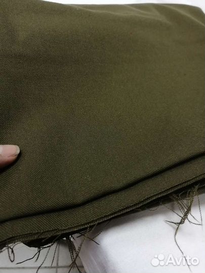 Ткань костюмная шерстяная Хаки
