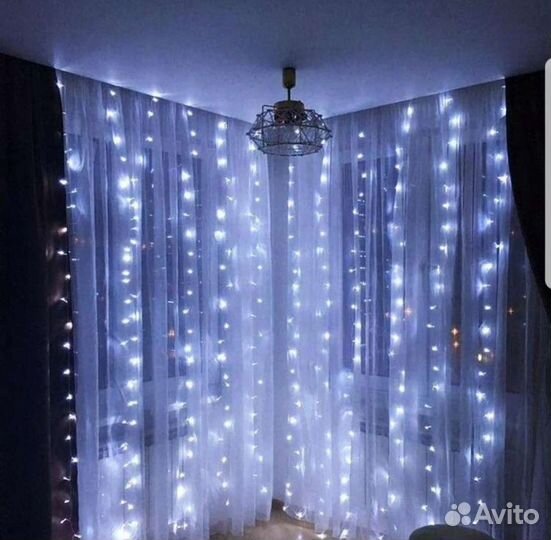 Гирлянда Штора Занавес