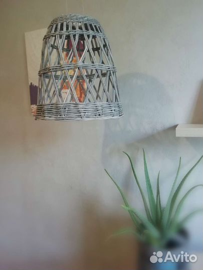 Абажур плетеный