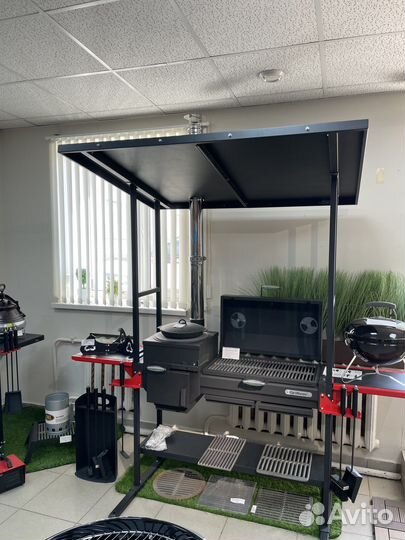 Мангал 3 в 1 с крышей