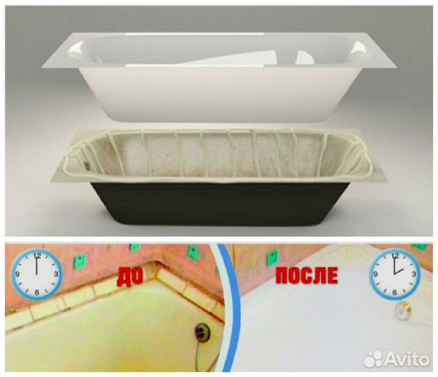 Реставрация ванн акрилом,эмаль,гарантия,качество