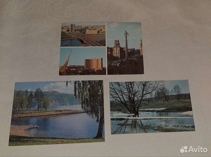 Открытки СССР - звери, птицы, пейзаж