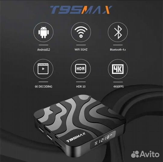 Новая смарт тв приставка T95 Max Android 12
