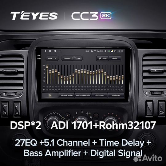 Магнитола Teyes CC3 2K 4/64 Renault Master