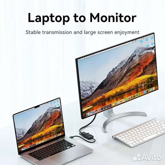 Переходник Vention hdmi-VGA 1080P HD