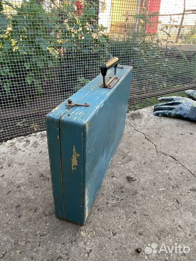 Старинный деревянный ящик для инструмента. СССР