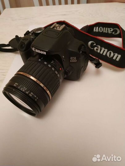 Зеркальный фотоаппарат canon 650d