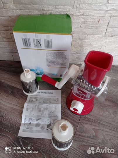 Овощерезка и фрукторезка ручная 3 насадки новая