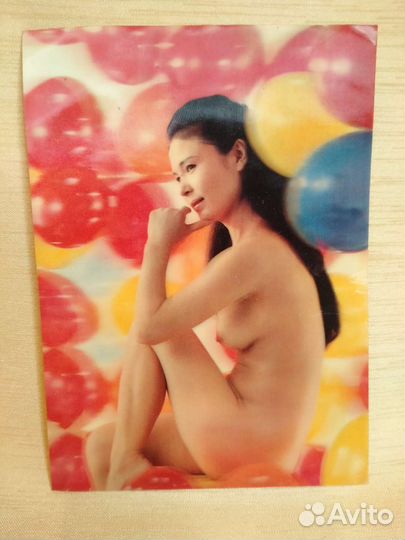 Открытки Японские девушки голография