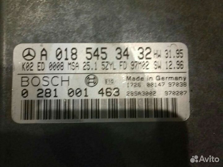 А0185453432 блок управления