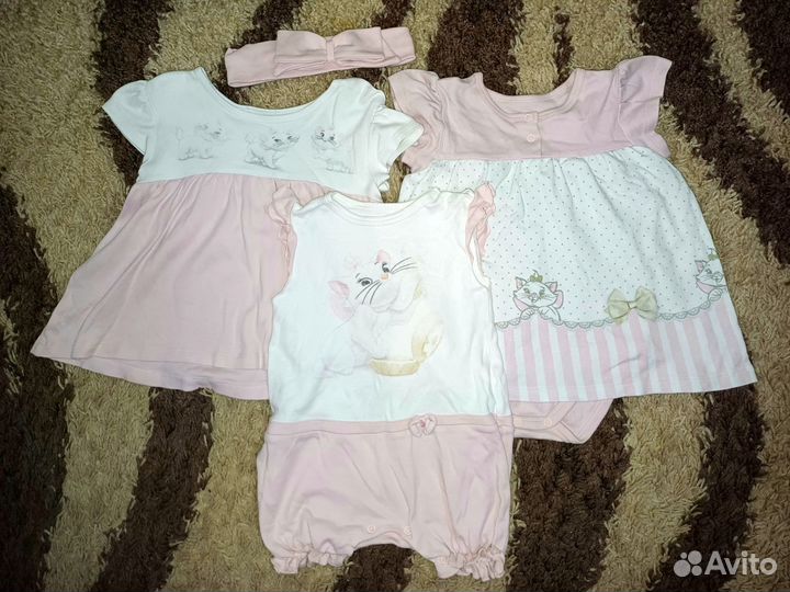 Большой пакет одежды для девочки 74-80