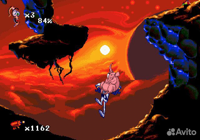Earthworm Jim 2 Sega, русские субтитры