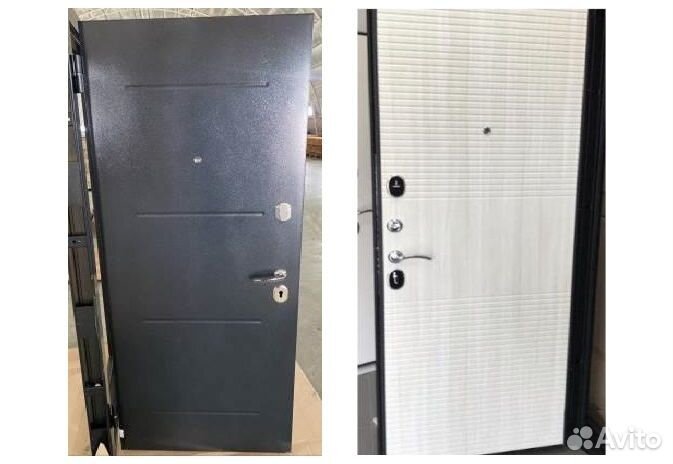 Дверь входная 7,5см «Гарда Серебро нью» светлая