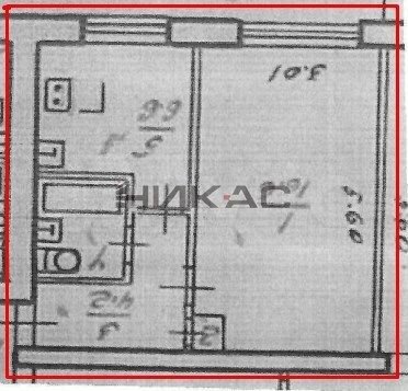 1-к. квартира, 30,6 м², 5/5 эт.