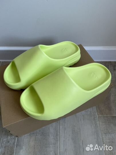 Шлепанцы Adidas Yeezy Slide Green Glow