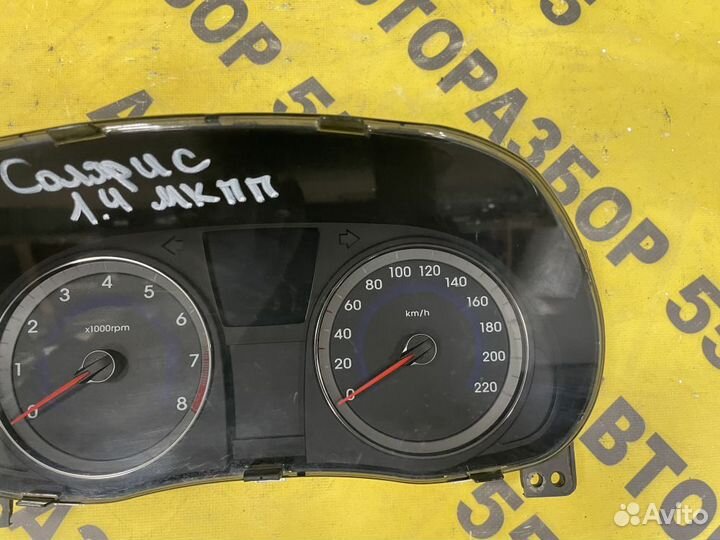 Панель приборов Hyundai Solaris