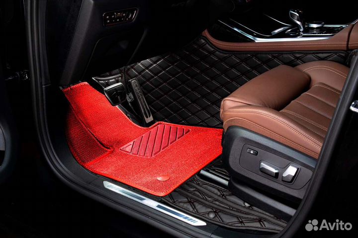 3D Коврики KIA Салон Багажник из Экокожи