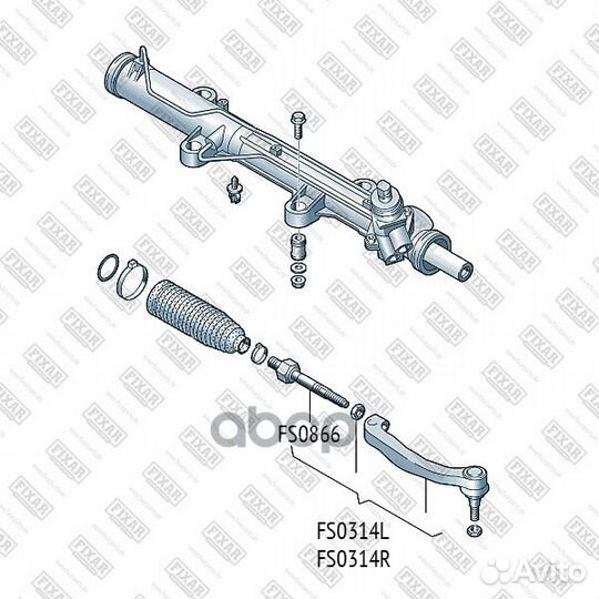 VW Transporter/Multivan 03- FS0314L fixar