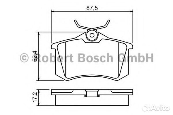 Колодки тормозные дисковые зад