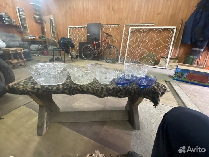 Набор столовых приборов СССР нержавейка хрусталь