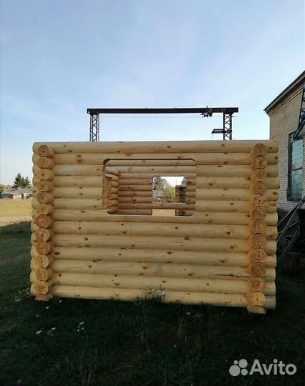 Изготовление домов, бань, беседок, из оцилиндровки