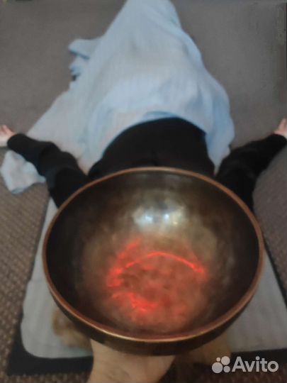 Контактный + звуковой вибромассаж тибетской чашей