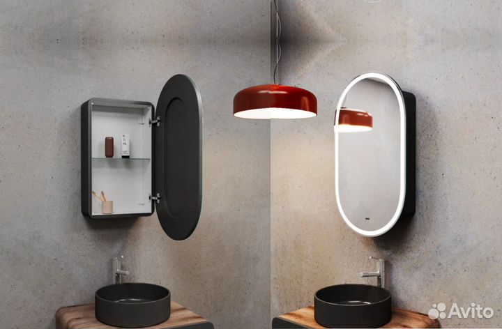 Зеркальный шкаф в ванную