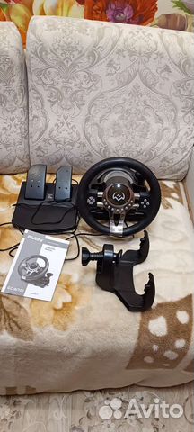 Игровой руль с педалями для пк