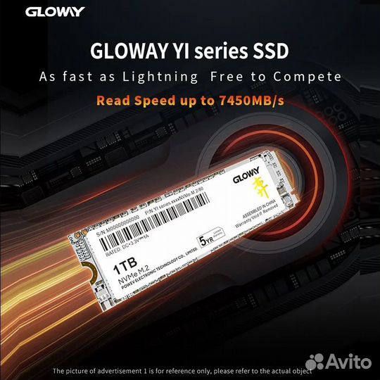 Ssd m2 nvme 1tb Gloway PCIe 4x4