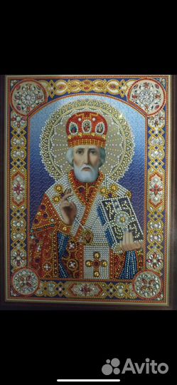 Икона из бисера, новая Алмазная мозайка