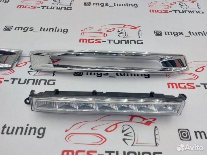 Дхо + накладки хром на Mercedes GL-Class X166 AMG