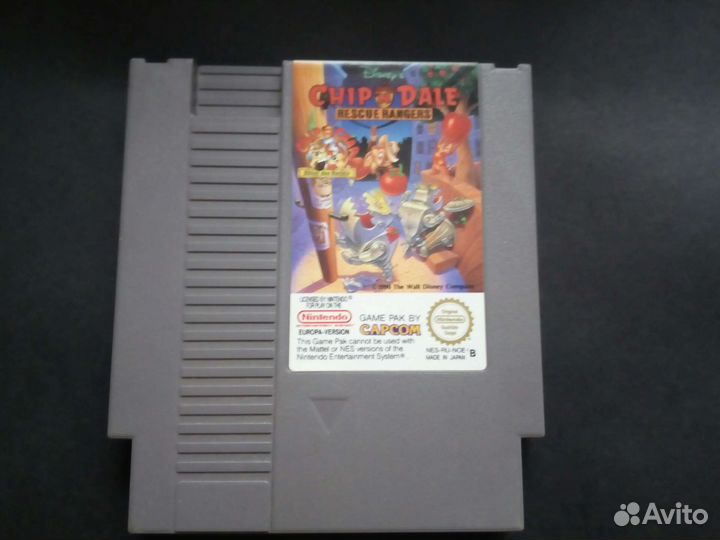 Nintendo 1990 год дискета Чип и Деил