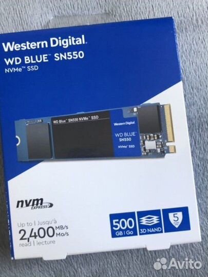 500 гб SSD M.2WD Blue SN550 WDS500G2B0C