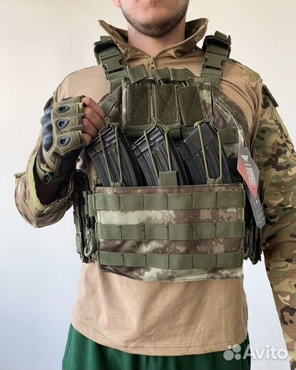 Разгрузочный жилет плитник тактический якедо мох