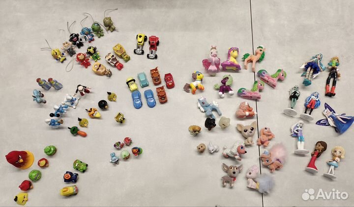 Фигурки Киндер, musse, rovio, sweet box, viacom