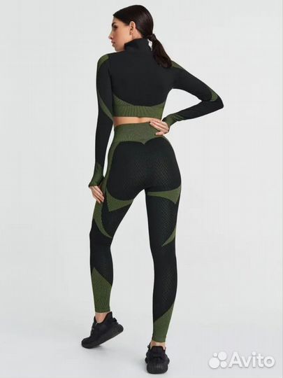 Костюм спортивный рашгард и леггинсы M L