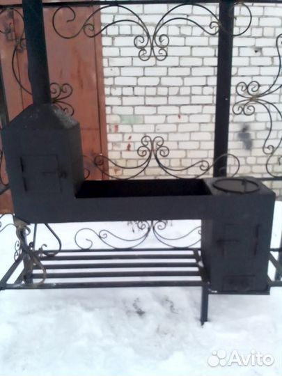 Мангал+подказан под крышей