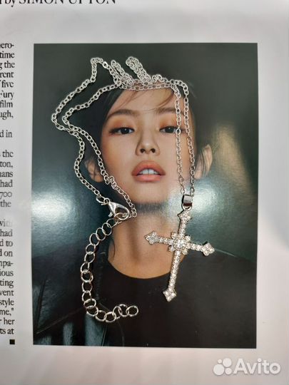 Набор кулон и серьги в стиле У2К