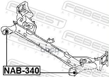 Сайленблок задней балки nissan juke F15 2010- n