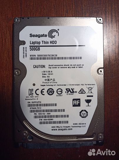 HDD SATA 500gb 2.5 Seagate