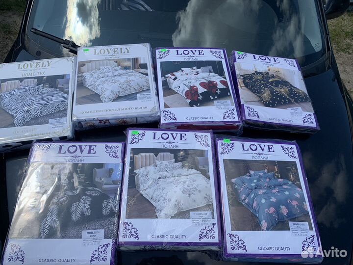 Постельное бельё Поплин Евро (2,5)