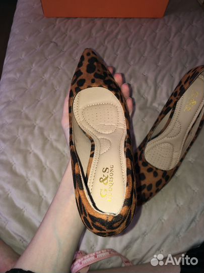 Туфли леопардовые 38