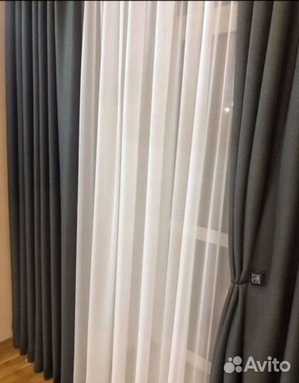 Шторы блекаут рогожка