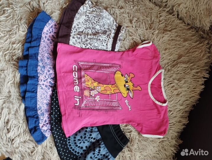 Детские вещи пакетом для девочек 104-116
