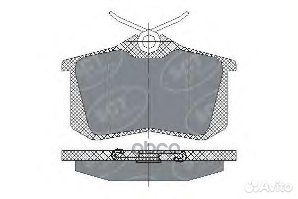 Колодки тормозные задн. audi A3/VW passat sp113