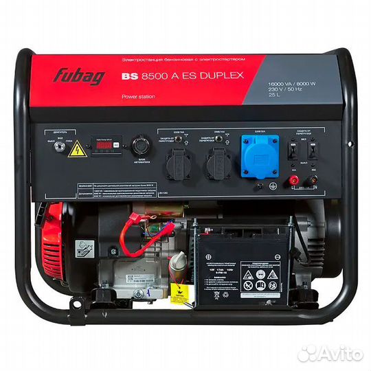 Портативный бензиновый генератор 8 кВт 32 А розетк