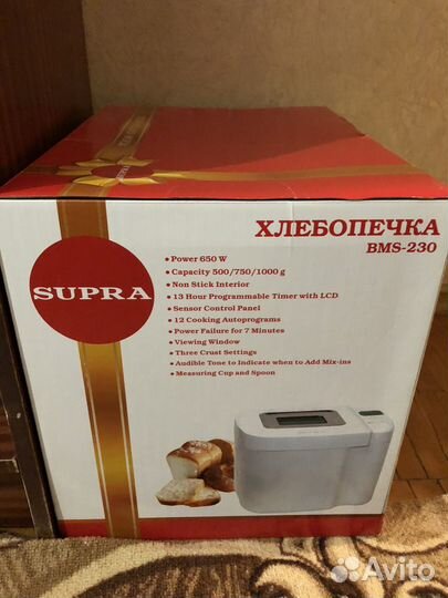 Хлебопечка supra