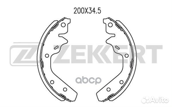 Колодки торм. бараб. задн. Chrysler Neon I II 9